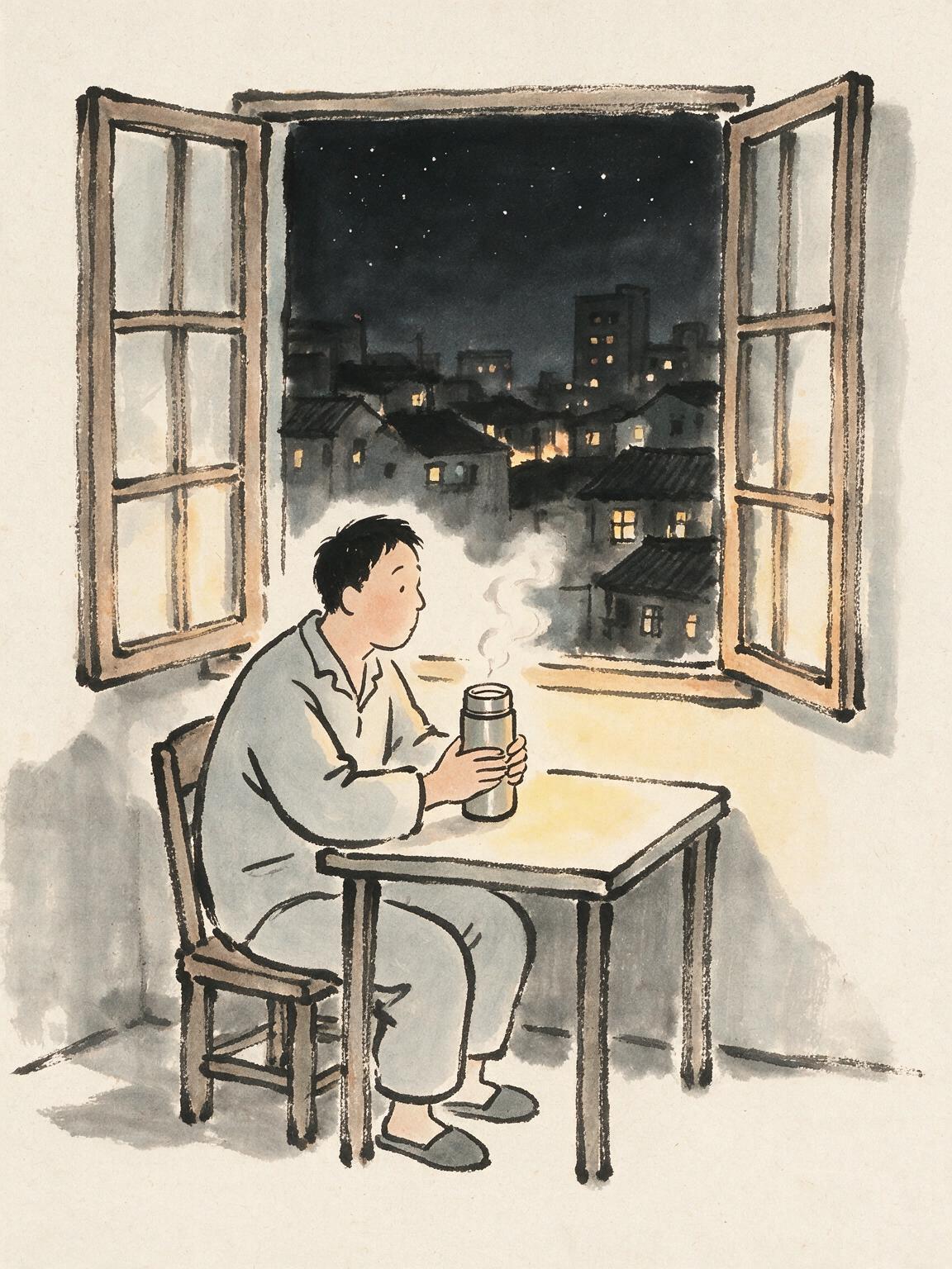年轻时举杯敬热闹，如今捧杯暖自己