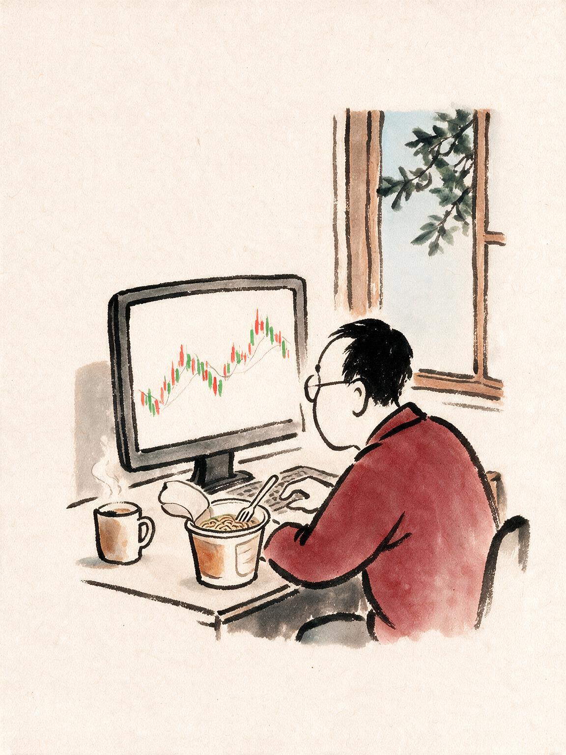 绿肥红瘦了，账户也瘦了些，人别跟着瘦呀。